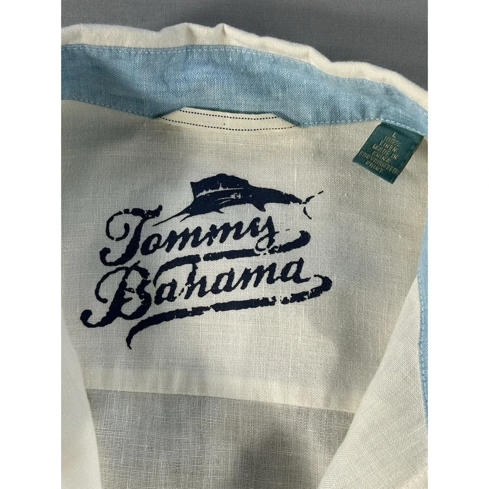 Tommy Bahama Button Down Linen Long Sleeve Shirt Men's‎ Large